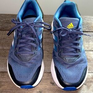 Adidas Navy and Yellow Athletic Sneakers